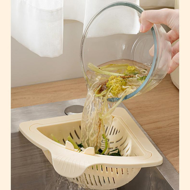Magnetic Sink Filter Basket, Standing Drain Strainer for Kitchen, One-Press Food Residue Design, Easy to Install & Clean