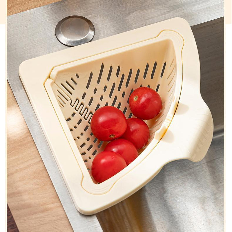 Magnetic Sink Filter Basket, Standing Drain Strainer for Kitchen, One-Press Food Residue Design, Easy to Install & Clean
