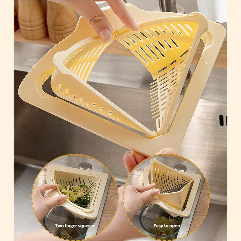 Magnetic Sink Filter Basket, Standing Drain Strainer for Kitchen, One-Press Food Residue Design, Easy to Install & Clean
